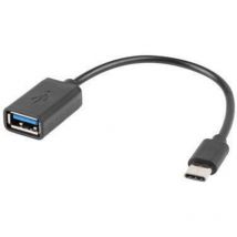 Lanberg - AD-OTG-UC-01 cable usb 0,15 m usb 2.0 usb a usb c Negro