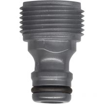 Adaptador macho 20x27 para conexión automática Jardibric