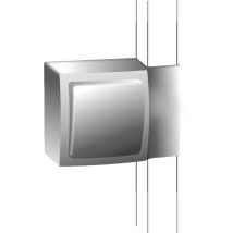 Tehalit - Adaptador blanco para moldura, Al. 10,2 x P.4,3 cm