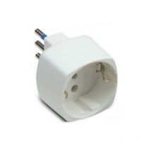 Adaptador schuko Master 10A 2P+E Enchufe simple Blanco 05811