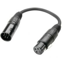 Adam Hall - Adaptador xlr 5Pin Macho a xlr 3Pin Hembra
