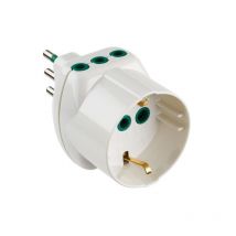 Fanton - Adaptateur 82210 de S11 à 2P11+1P30 système vertical blanc