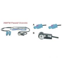 Adaptateur antenne 1x iso Male 2x Fakra Males - 30cm compatible avec Seat vw Skoda ap02