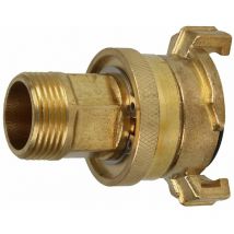 Adaptateur aspiration haute pression en laiton avec anneau de blocage 3/4''FM
