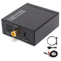 Treetalk - Adaptateur audio 3,5 mm Convertisseur coaxial optique numérique vers analogique rca l r pour la commutation audio professionnelle à