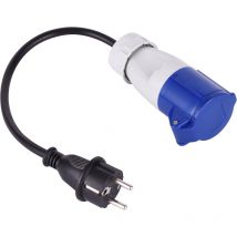 Adaptateur caravane femelle mâle CEE17-30cm Electraline