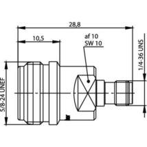 Telegärtner - Adaptateur coaxial 100024219 n femelle - sma femelle 1 pc(s)