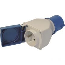 Sodelec - Adaptateur compact CE17 prise française 2P+T 240V - S03265