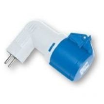 9434100 adaptateur droit 3 pôles avec terre - PCE