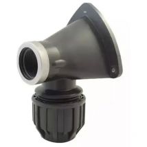 Ezfitt - Racor acodado para tubo de polietileno hembra 15x21 (1/2') de 20 mm de diámetro.