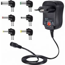 Cyslmuk - Adaptateur d'alimentation universel 12 w 3 v 4,5 v 5 v 6 v 7,5 v 9 v et 12 v, transformateur d'alimentation dc 220 v pour VTech Kidimagic