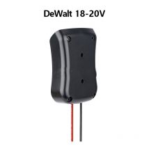 Sjqka - Adaptateur de batterie avec trous de fixation pour connecteurs d'alimentation de la série de batteries Dewalt 20V 18V DCB(noir)