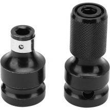Adaptateur de douille télescopique femelle hexagonale 2 pièces 1/2 à 1/4 pour clé électrique