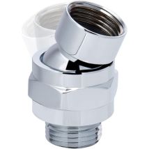 Adaptateur De Pommeau De Douche Pivotant, Connecteur De Douche En Laiton Massif, Joint À Rotule, Ensemble D'Extension De Bras De Douche Universel 