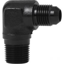 Dolaso - Adaptateur de raccord à 90 degrés mâle 6AN vers 3/8' npt en aluminium