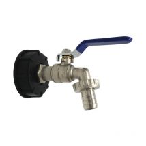 Adaptateur de Réservoir de Vidange ibc S60x6 Vanne Robinet 3/4'' Adaptateur de Robinet de Réservoir ibc Adaptateur de Cuve Adaptateur de Réservoir