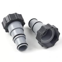 Sunxury - Adaptateur de tuyau de piscine avec collier pour pompe à connexion filetée Intex