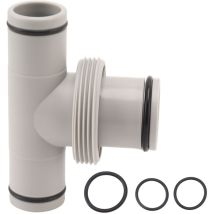 Adaptateur de Tuyau de Piscine de 1,5 Po à 1,25 Po Connecteur de Pompe fileté en Forme de t Plongeur de Tuyau de Connexion pour L'entretien de la