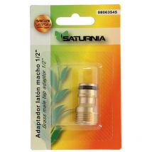 Saturnia - Adaptateur de tuyau en laiton 1/2' mâle