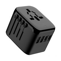 Longziming - Adaptateur de voyage universel dans le monde entier avec PD20W, 2 usb, 2 usb c et 1 prise ac, adaptateur de prise international, pour