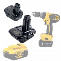 Adaptateur Dewalt DC9096 pour batterie Dewalt (DCA1820) noir