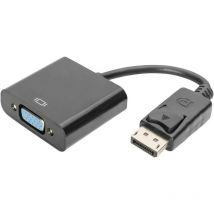 Digitus - Adaptateur DisplayPort, vga AK-340410-001-S [1x DisplayPort mâle - 1x vga femelle] 15.00 cm noir