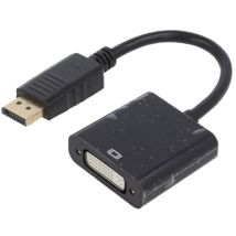 Adnauto - Adaptateur dvi-i Femelle vers DisplayPort male 10cm noir