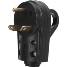 Adaptateur électrique mâle 30 a 125 v avec poignée ergonomique pour camping-car, caravane, camping-car, remorque