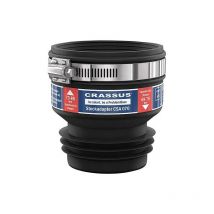 Crassus - Adaptateur enfichable csa 070 plage serrage 73-85 x 69-75mm tpe, T-max: +140°C