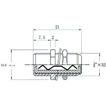 Adaptateur f mâle/mâle droit CAE RZ150