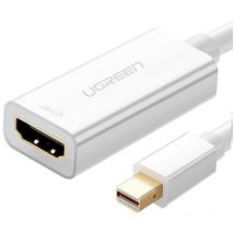 Adaptateur FHD Mini DisplayPort (mâle) vers HDMI (femelle) blanc
