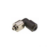 Adaptateur fileté coudé Legris LF3000 vers Enfichable 4 mm Mâle M5 ( Prix pour Paquet de 5 )