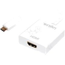 Adnauto - Adaptateur hdcp 1.3 hdmi 1.4 usb 3.0 hdmi femelle usb c prise male 0.14m - Blanc
