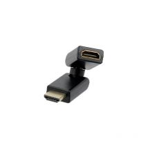 Sedea - Adaptateur hdmi articulé mâle/femelle pivotant à 360° Gold compatible 3D, 4K