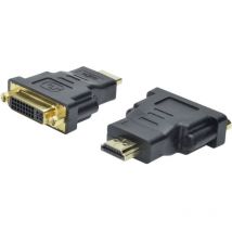 Digitus - Adaptateur hdmi, dvi AK-330505-000-S [1x hdmi mâle - 1x dvi femelle 24+5 pôles] noir
