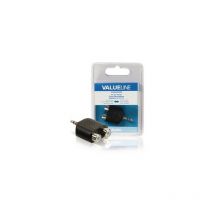 Valueline - Adaptateur Jack stereo 3,5 mm mâle - 2x rca Femelle Noir