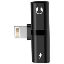 Adaptateur Lightning Lightning Splitter Alimentation audio Convertisseur d'alimentation Câble de charge Prise casque Adaptateur audio iPhone 6 7 8 x