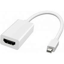 Adaptateur Mini DisplayPort vers HDMI, convertisseur Thunderbolt vers HDMI pour MacBook Air/Pro, Microsoft Surface Pro/Dock, moniteur, projecteur et