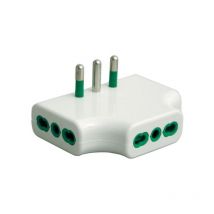 Fanton - Adaptateur plat 87220 de S17 à 3P17/11 blanc