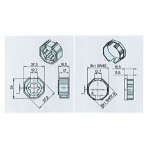 Becker - Adaptateur pour moteur standard - Modele : Octo 40 - Diam moteur : 40 - Diamètre tube : 40