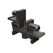 Adaptateur rail din noir pour bornier de répartition nu BB83 35mm² Morek