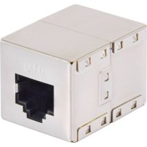 RJ45 réseau informatique Adaptateur cat 6 [1x RJ45 femelle - 1x RJ45 femelle] métal W717821 - Renkforce