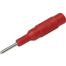 Adaptateur rouge banane mâle ø 2 mm vers banane femelle ø 4 mm mzs 2 Sks Hirschmann 973 600-101 D28914