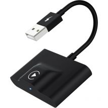 Jalleria - Adaptateur sans fil CarPlay pour mise à niveau CarPlay 2024 câblée en usine Plug & Play Dongle CarPlay sans fil convertit le filaire en