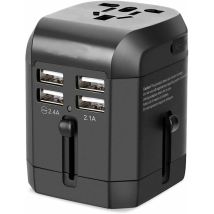 Memkey - Adaptateur secteur universel mondial Universel usb Chargeur mural de l'adaptateur secteur de voyage ca Coup de téléphone portable Portable
