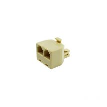 Adaptateur téléphonique RJ12 6P6C 1 Homme a 2 Femme