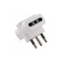 Adaptateur Triple Prise 16A Double-étape P17/11 - Bouchon 16A S11 Blanc