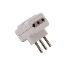 Adaptateur Triple Prise 10A P11 - Bouchon 10A S11 Blanc