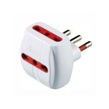 Adaptateur Triple Sécurité 10A+T Blanc Rosi
