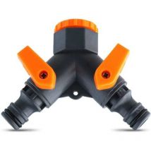 Akhuo - Adaptateur tuyau 2 douilles 1/2 x 3/4